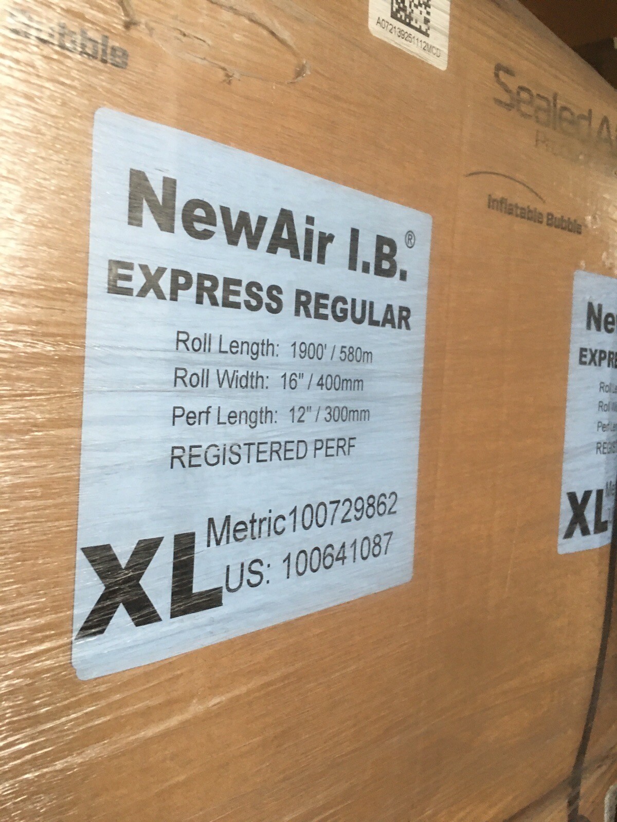 NewAir I.B. Inflatable Bubble Wrap Film XLarge 1900' x 16"x 12" perf  100641087