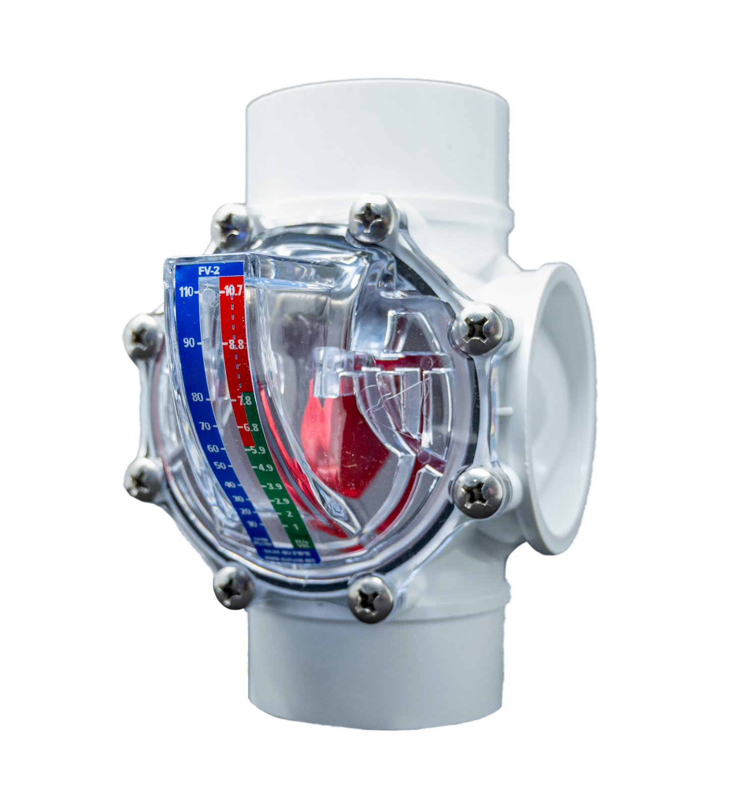 FlowVis GPM Flow Meter Valve for 2" & 2.5" Pipes | FV-2 (566821)