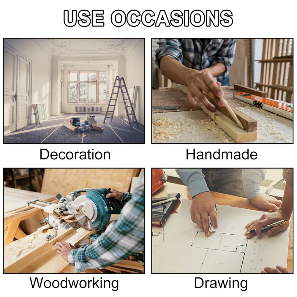 11.8 Inch Multi Function Ruler Set T Square Protractor Level for Woodworking DIY