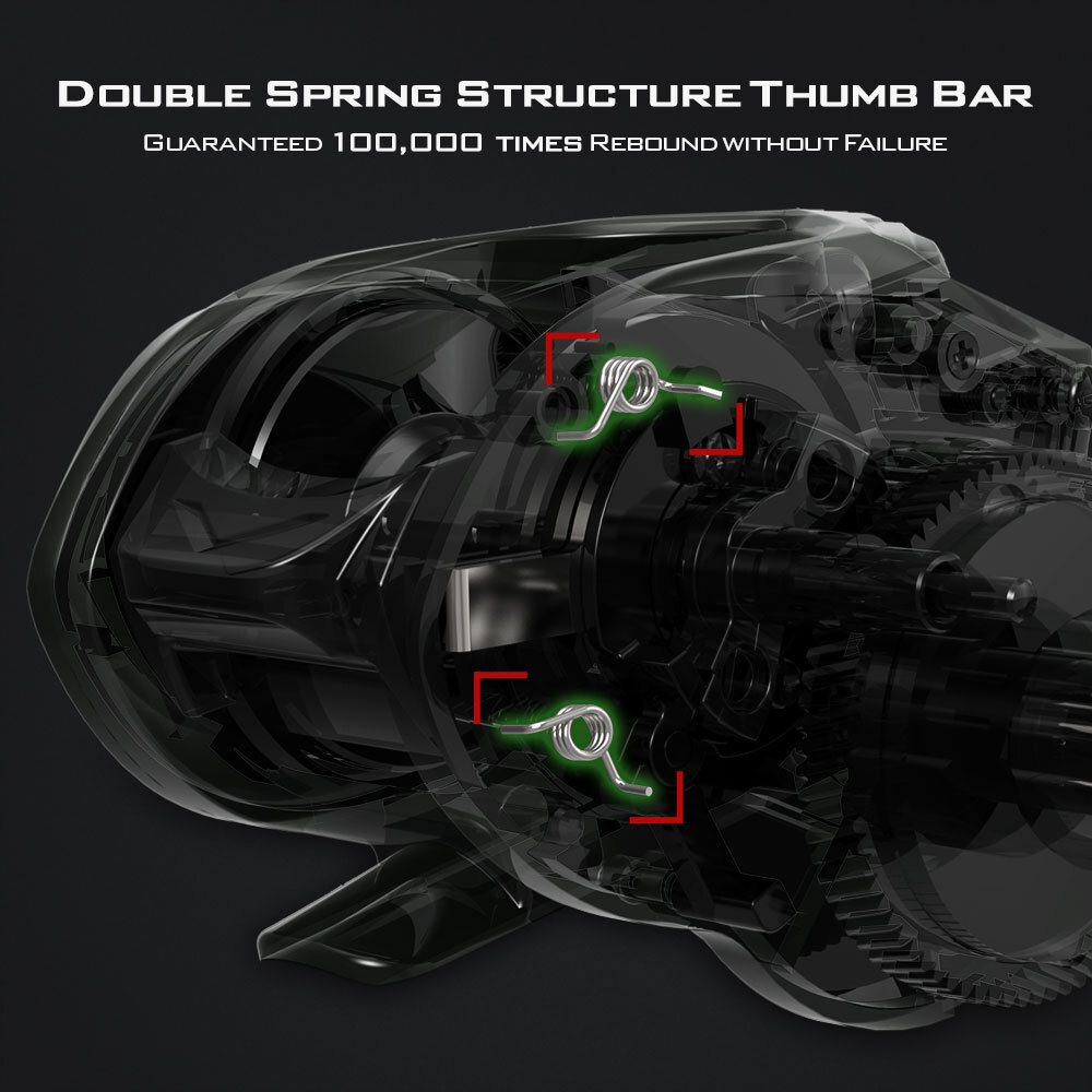 KastKing Spartacus II Baitcasting Reel Ultralight Stryker Green Baitcaster Reel