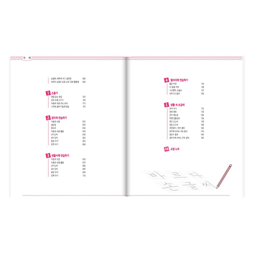 Corean Hangul Korean Practice Handwriting Cursive Text Workbook Self Study New