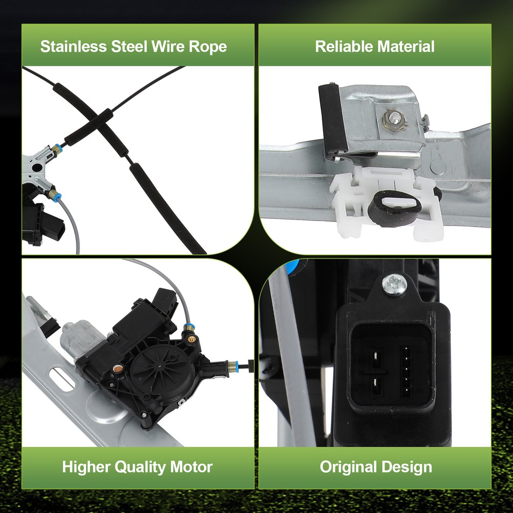 For 2011-2014 Ford F-150 Front Left Driver Power Window Regulator W/ Motor