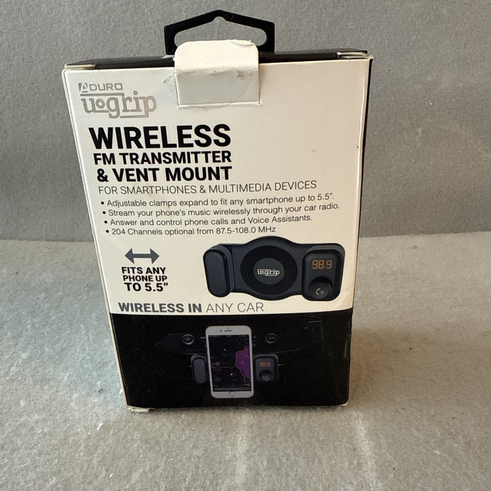 Bluetooth FM Transmitter Vent Car Mount for Smartphone Car