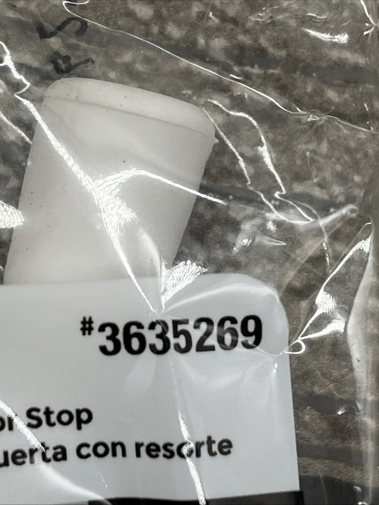 Spring Door Stop 3in White #3635269 2pk {72}