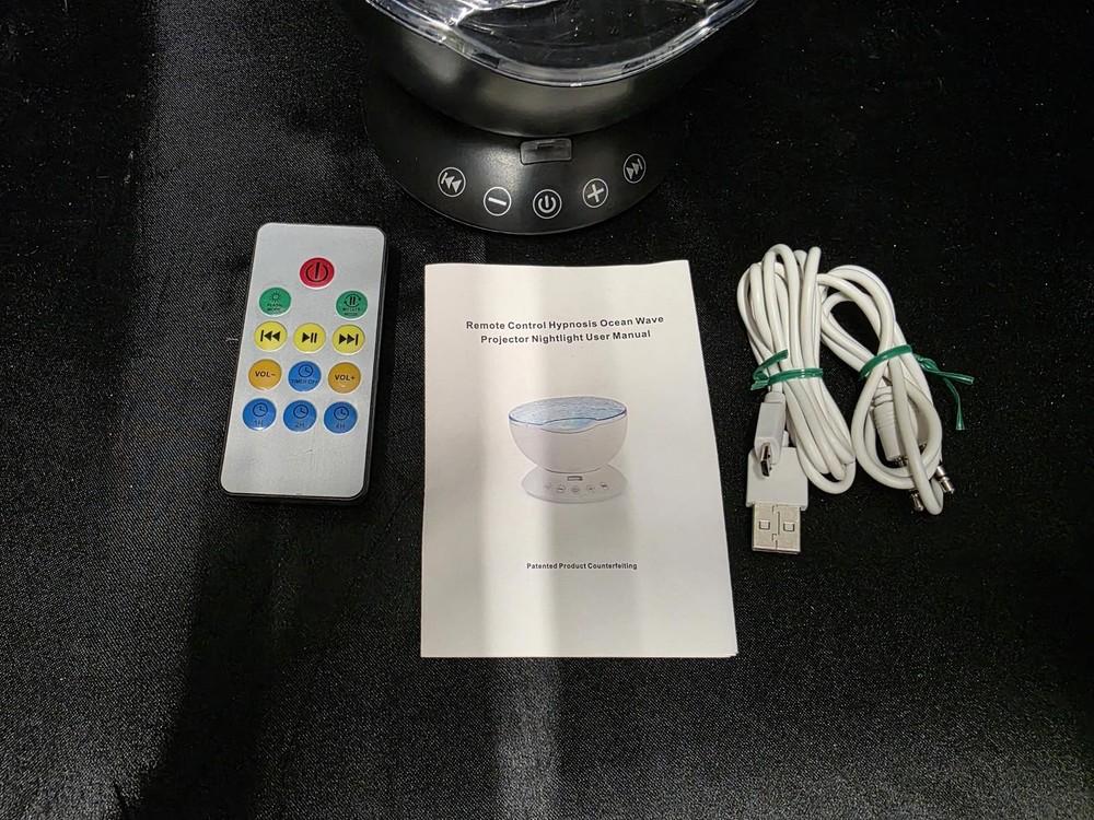 Remote Control Hypnosis Ocean Wave Projector Nightlight