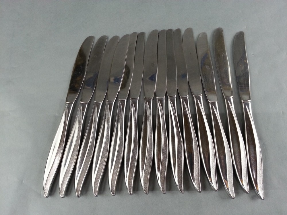 Vtg 86 Piece Stegorcraft Flatware Set Textura Pattern