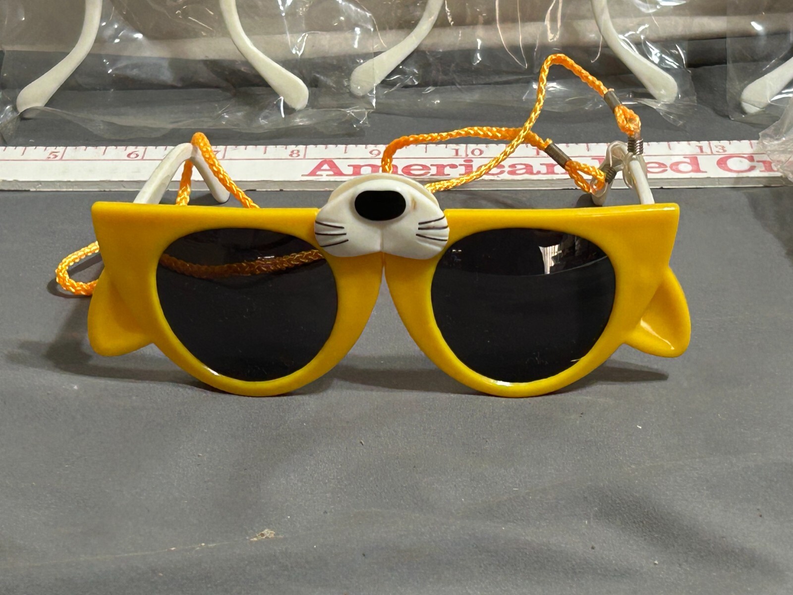 1980s JAK PAK Novelty CAT KITTY kitten Child KIDS Sunglasses Folding CHOOSE ONE