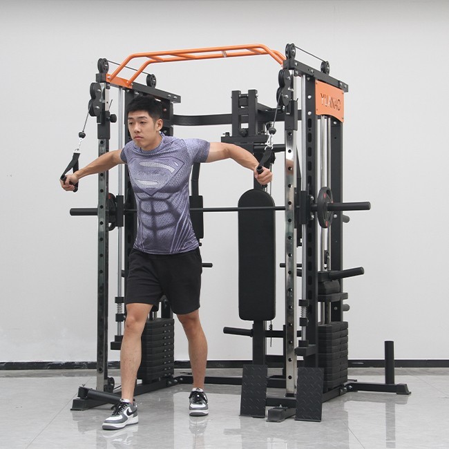 Multi function smith machine cable pully machine