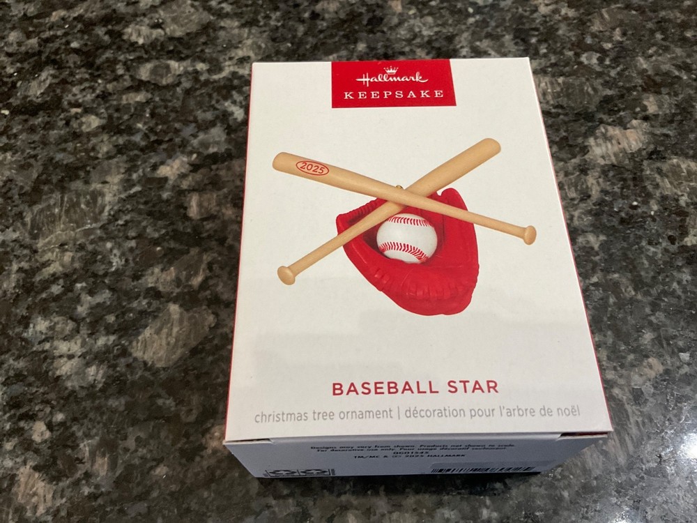 Hallmark Keepsake 2025 Baseball Star Ornament
