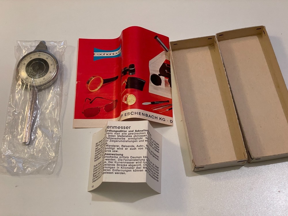 Vintage Germany Map Distance Meter Kurvenmesser with original box