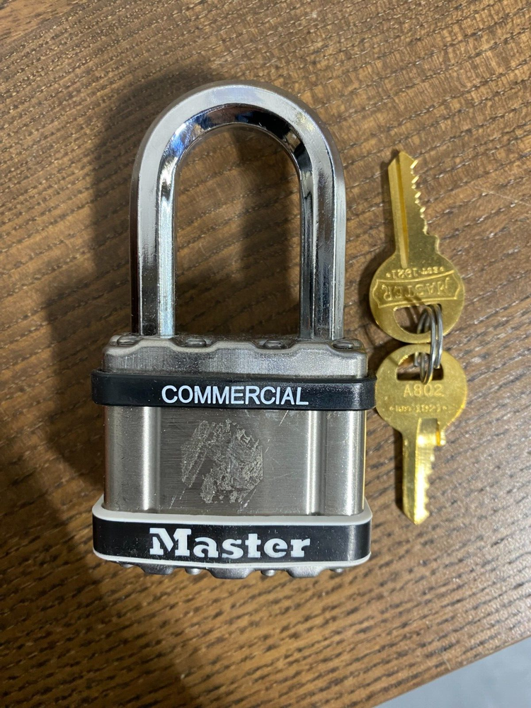 Master Lock M5NKALFSTS Laminated Padlock, Single