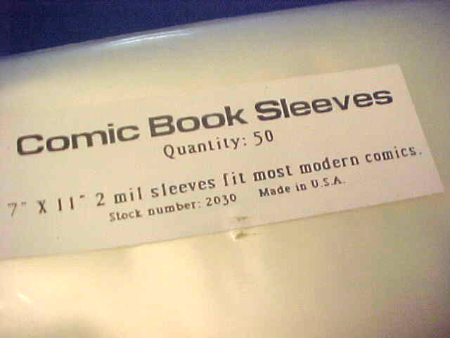 50 Each Comic Book Sleeves