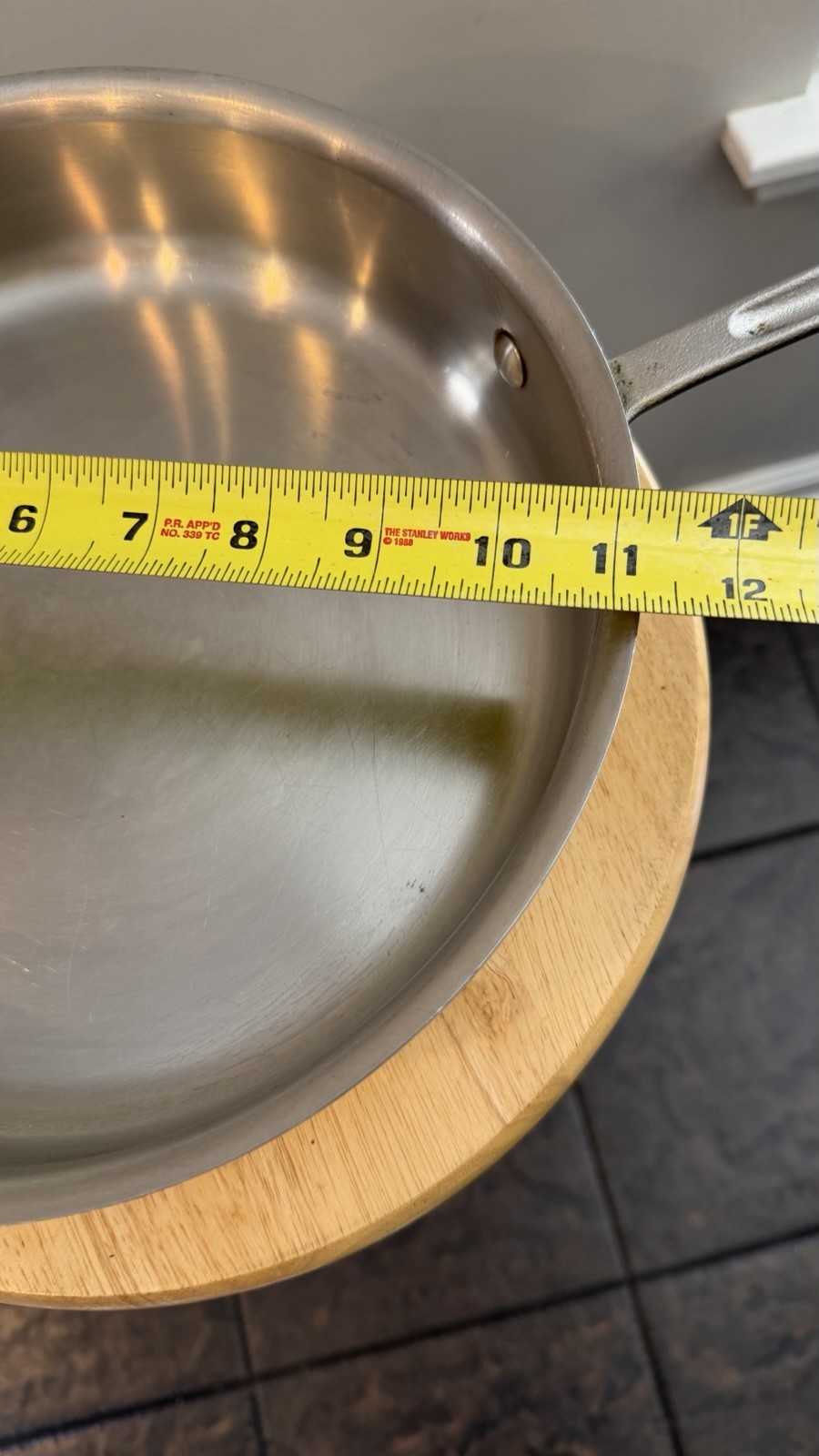 ALL-CLAD 3 Qt 11" Saute Pan Original MASTER CHEF 403 Stainless Vintage *No Lid*