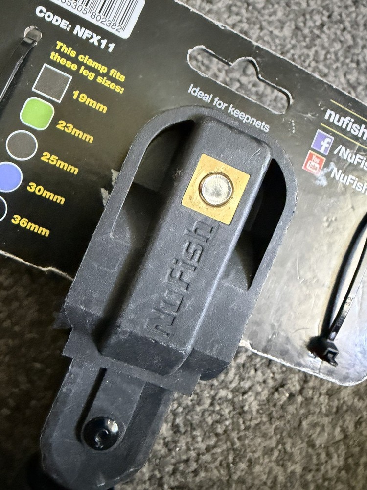 Nufish Stubby Keepnet Seatbox Arm and inserts