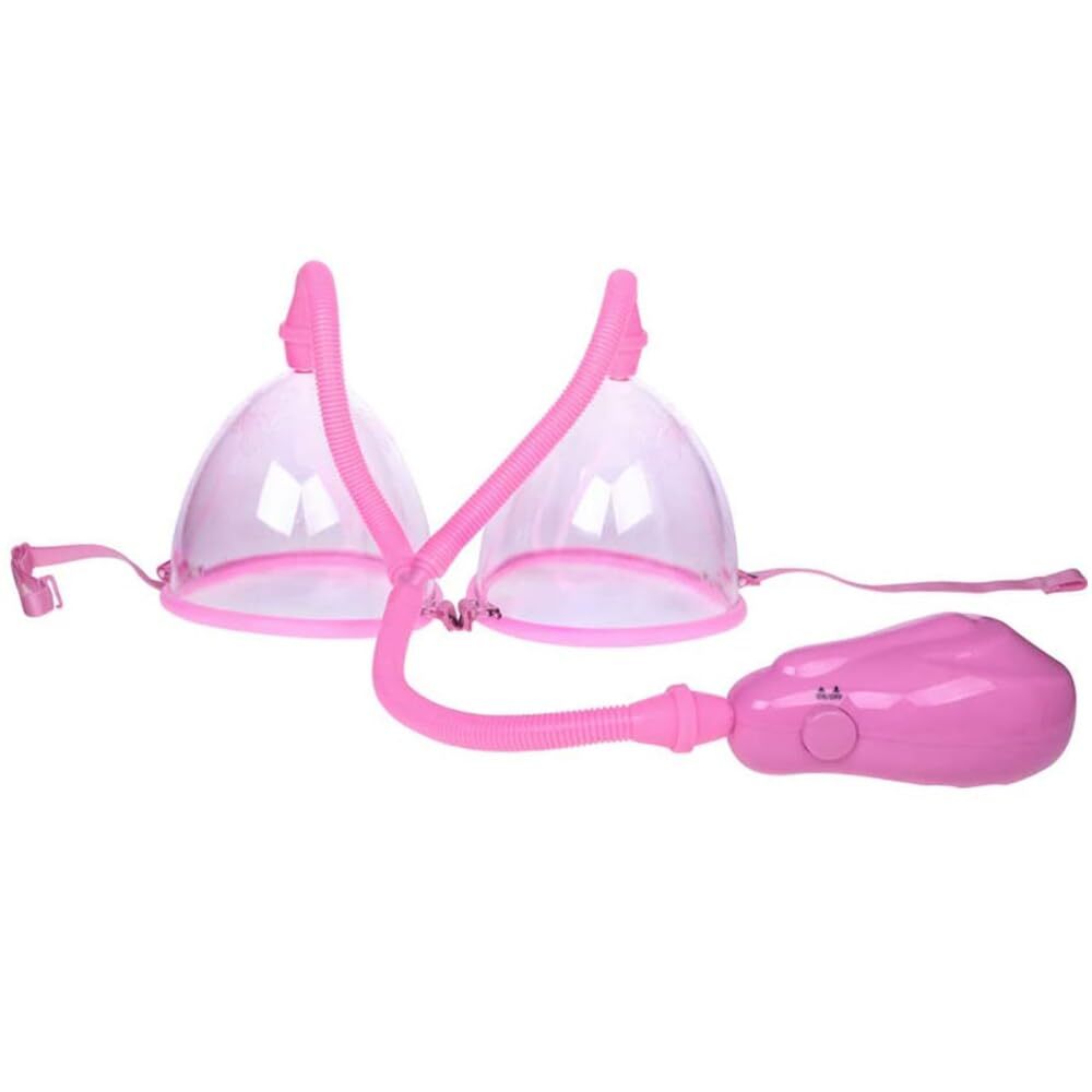 Automatic Double Breast Pump with 5 Inch Diameter Two Cup & Bra Straps