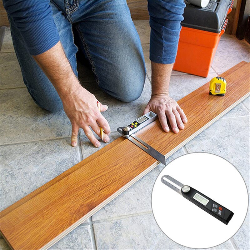 T Bevel Gauge Digital Protractor Tool Electronic Level 360 Degree Angle Finder