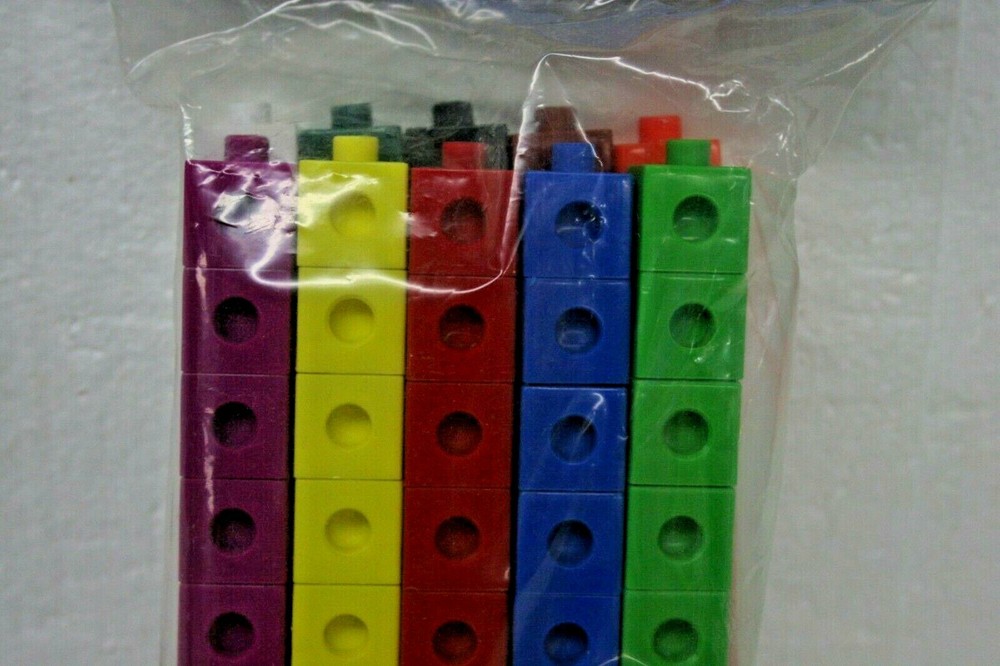 Learning Resources Snap Counting Cubes 100 Count Set LER 7584 10 Colors
