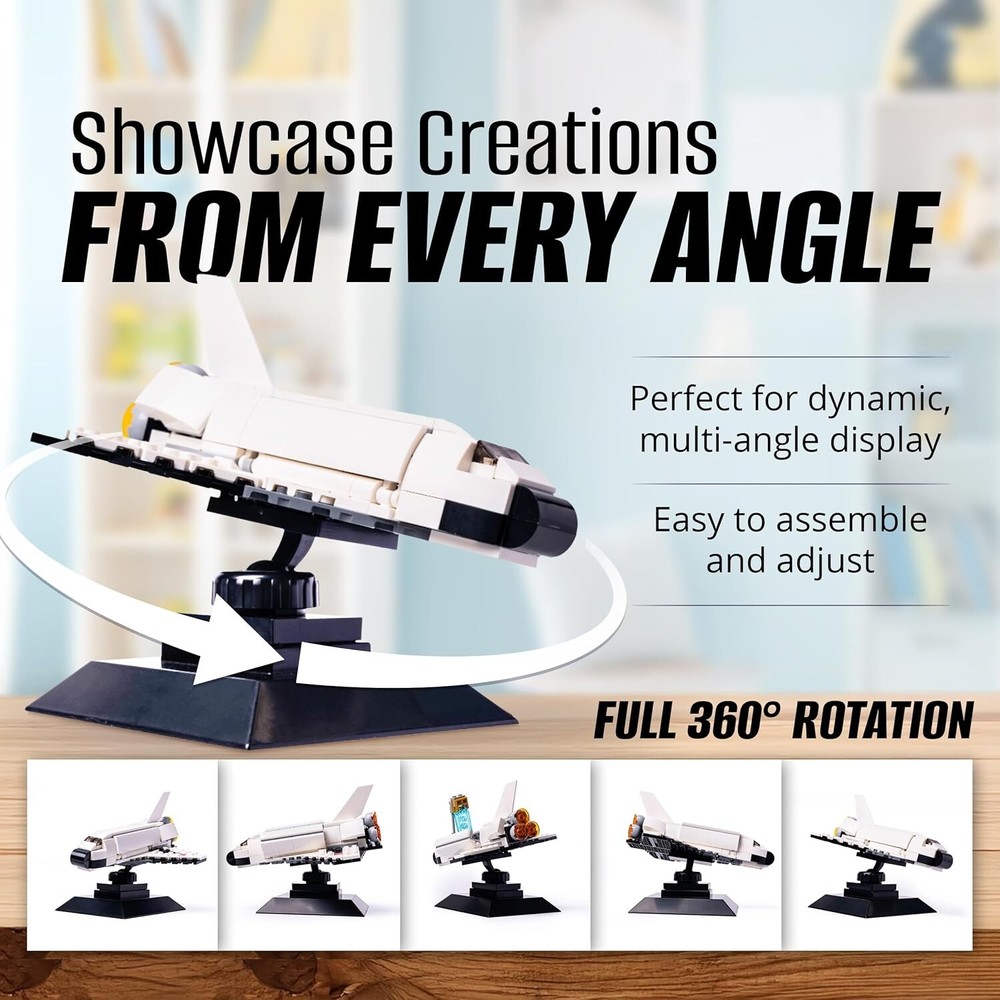 Infinity Angle Display Building Block Display Stand Compatible with Lego 2-PACK