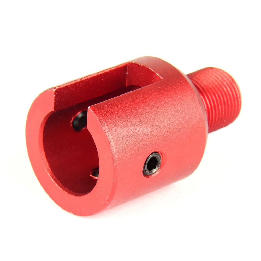 RED Ruger 1022 10/22 Adapter 1/2''x28 Thread & 7" Muzzle Brake Compensator