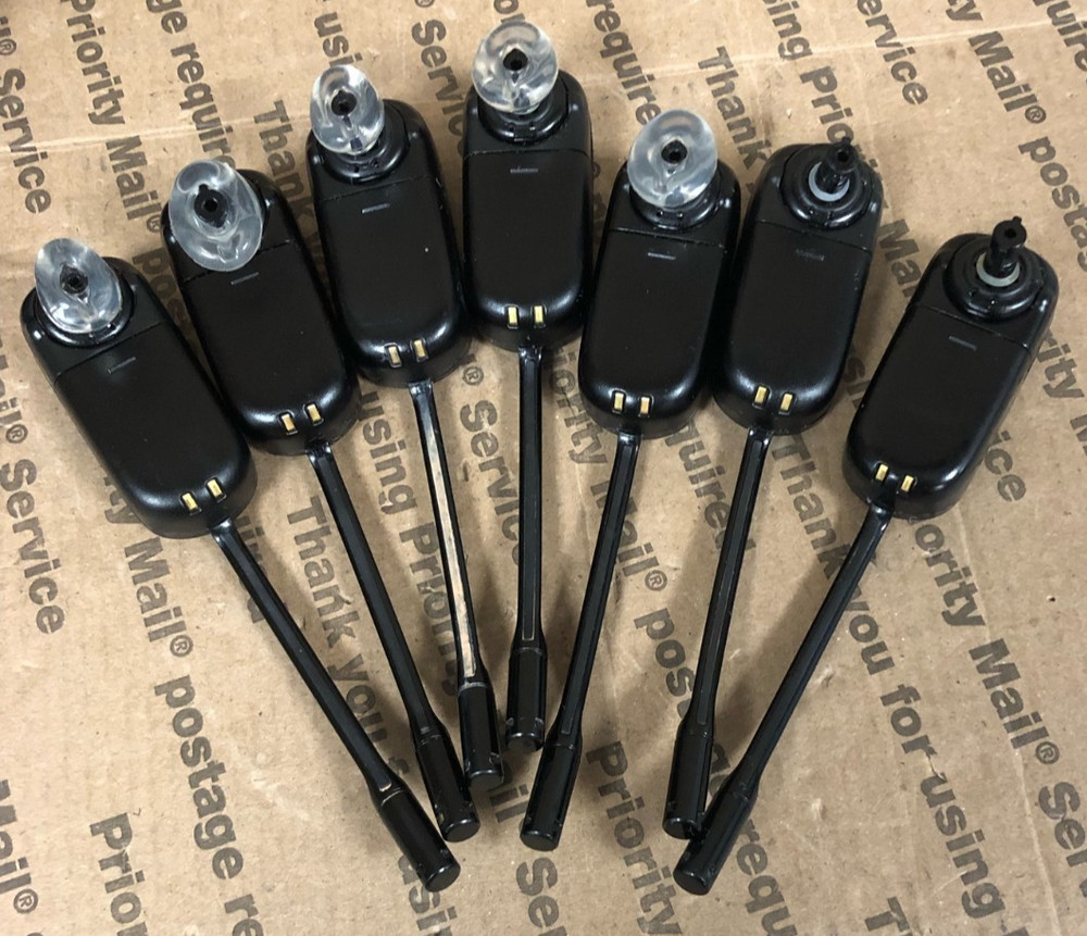 (7) Plantronics C540 Wireless Headset W/4 CHARGING BASE & AC-ADAPTERS (UNTESTED)