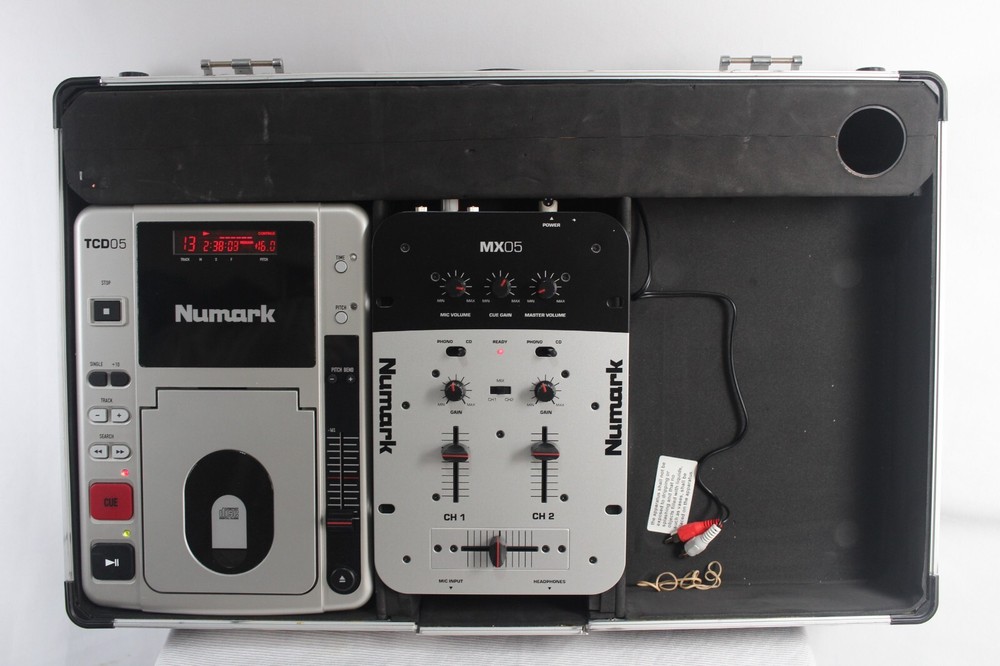 Numark MX05 Mixer 1 CD TCD05 CDJ MISSING 1 CD PLAYER (SYSTEM INCONPLETE,) WORKS