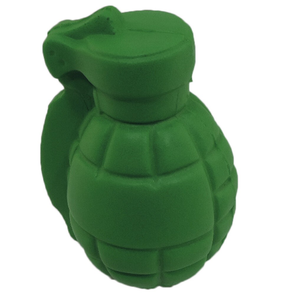 Stress Relief Squeezable Foam Green Grenade