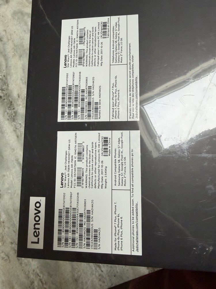 Lenovo Star Wars Jedi Challenges AR Headset w/ Lightsaber Controller NEW Sealed