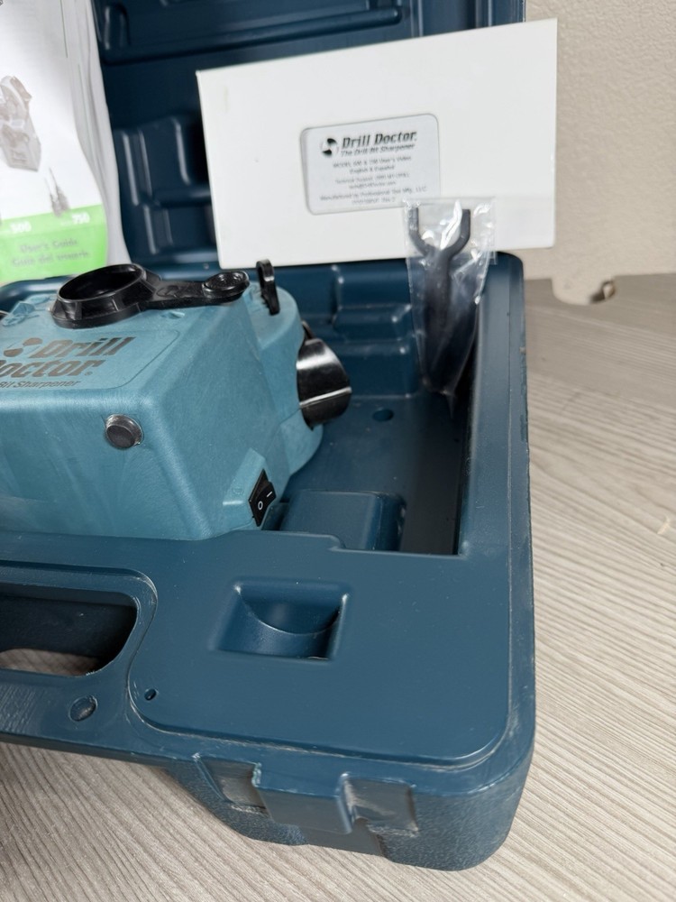 Drill Doctor Bit Sharpener Electric Grinding Stone Twist Sharping Tool Set Case