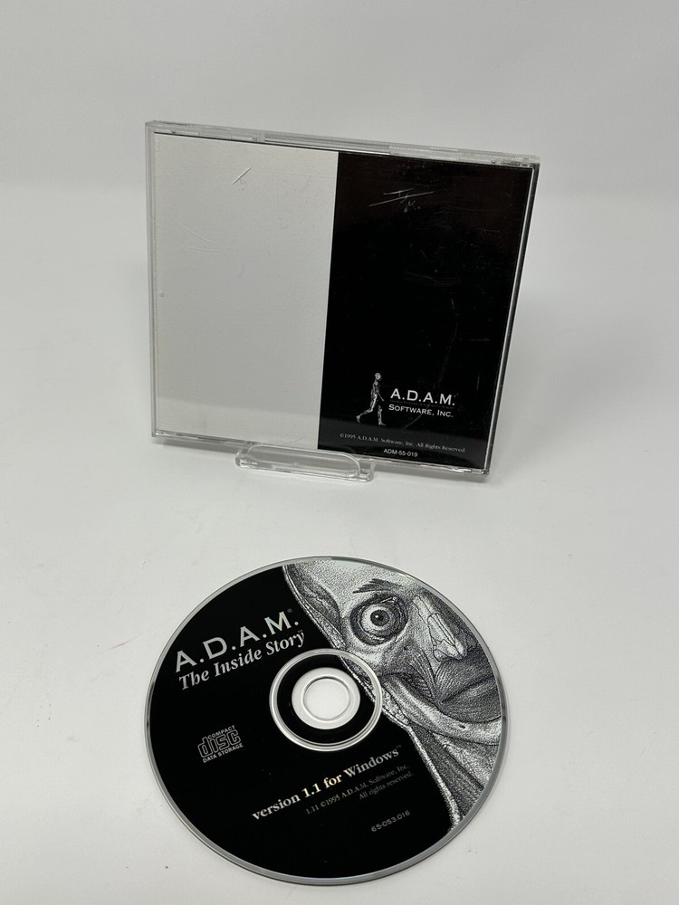 A.D.A.M. The Inside Story (PC/Apple Mac, 1995) Windows Adam CPU Game Software