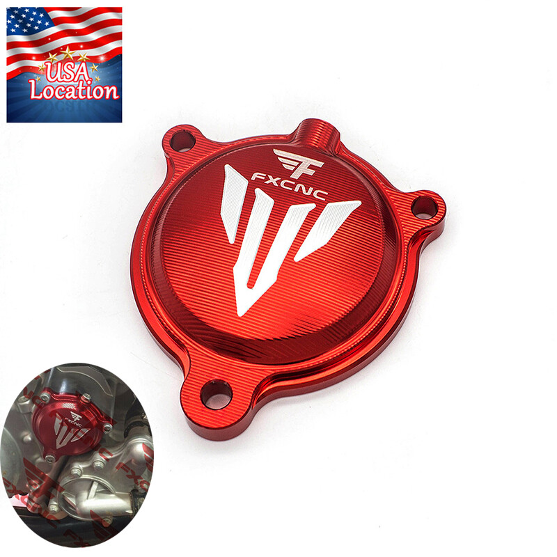 Red Engine Protect Guard Cover Stator For YFM 700 Raptor YFM700R 2007-2020 FXCNC