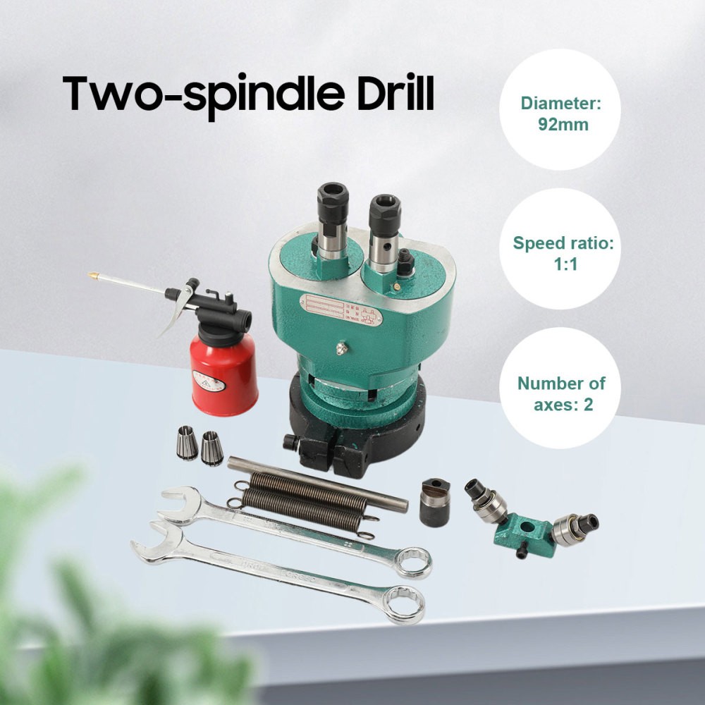 Adjustable Two-Spindle Drill Automatic Multi-Head Drill Tapping Machine Φ 92mm