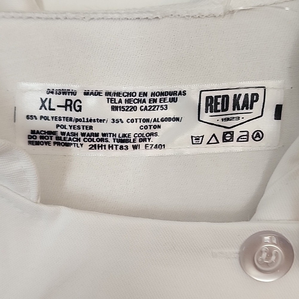 Red Kap White Chef/Cook Jacket, XL, NWT