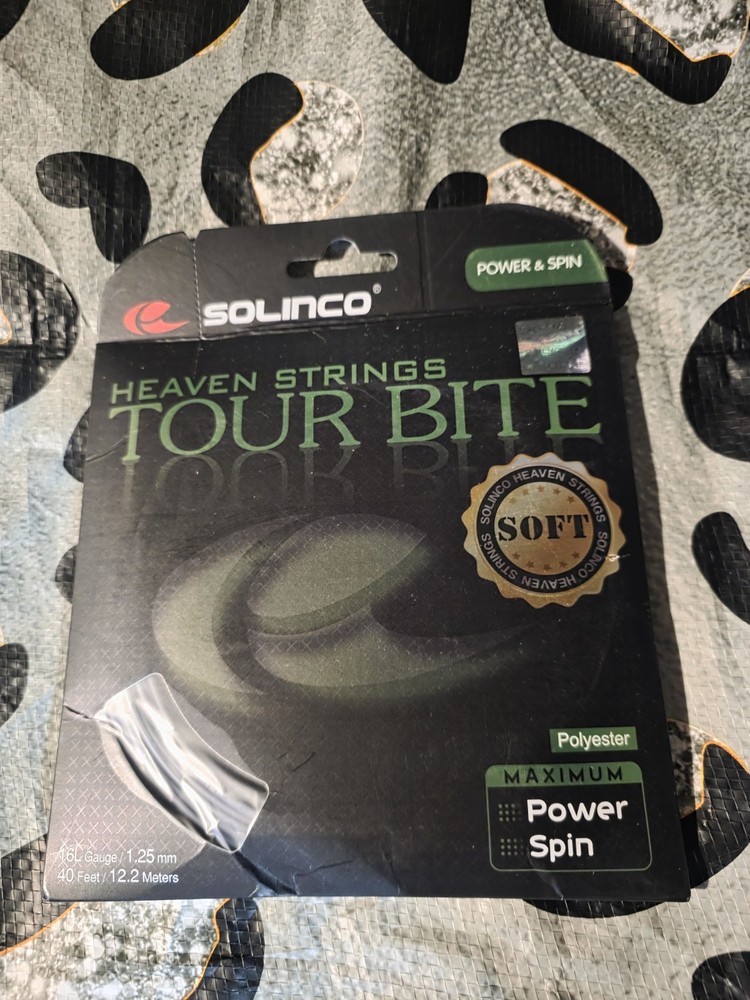 Solinco Tour Bite Soft Tennis String Set-16G-Light Silver