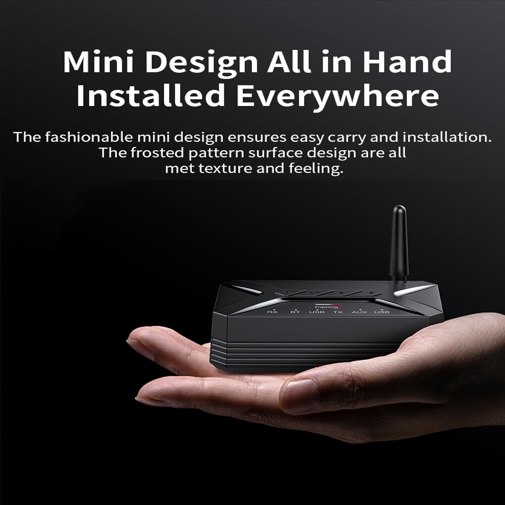 Long Range Bluetooth Audio Transmitter Receiver HiFi Music Adapter 3.5mm AUX RCA