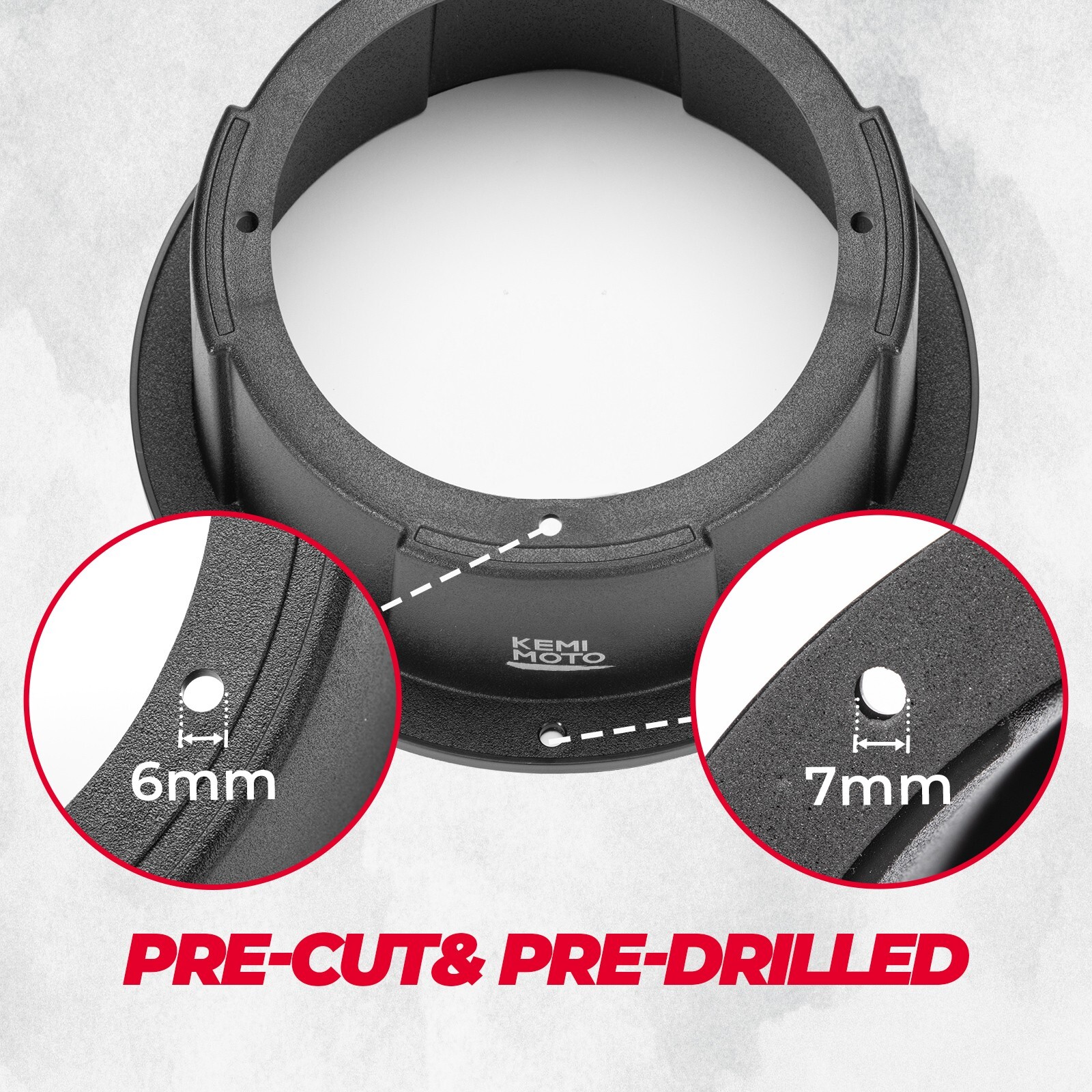 1 Pair 6.5'' Speaker Pods Enclosures Mount Overhead For UTV ATV Polaris Can Am