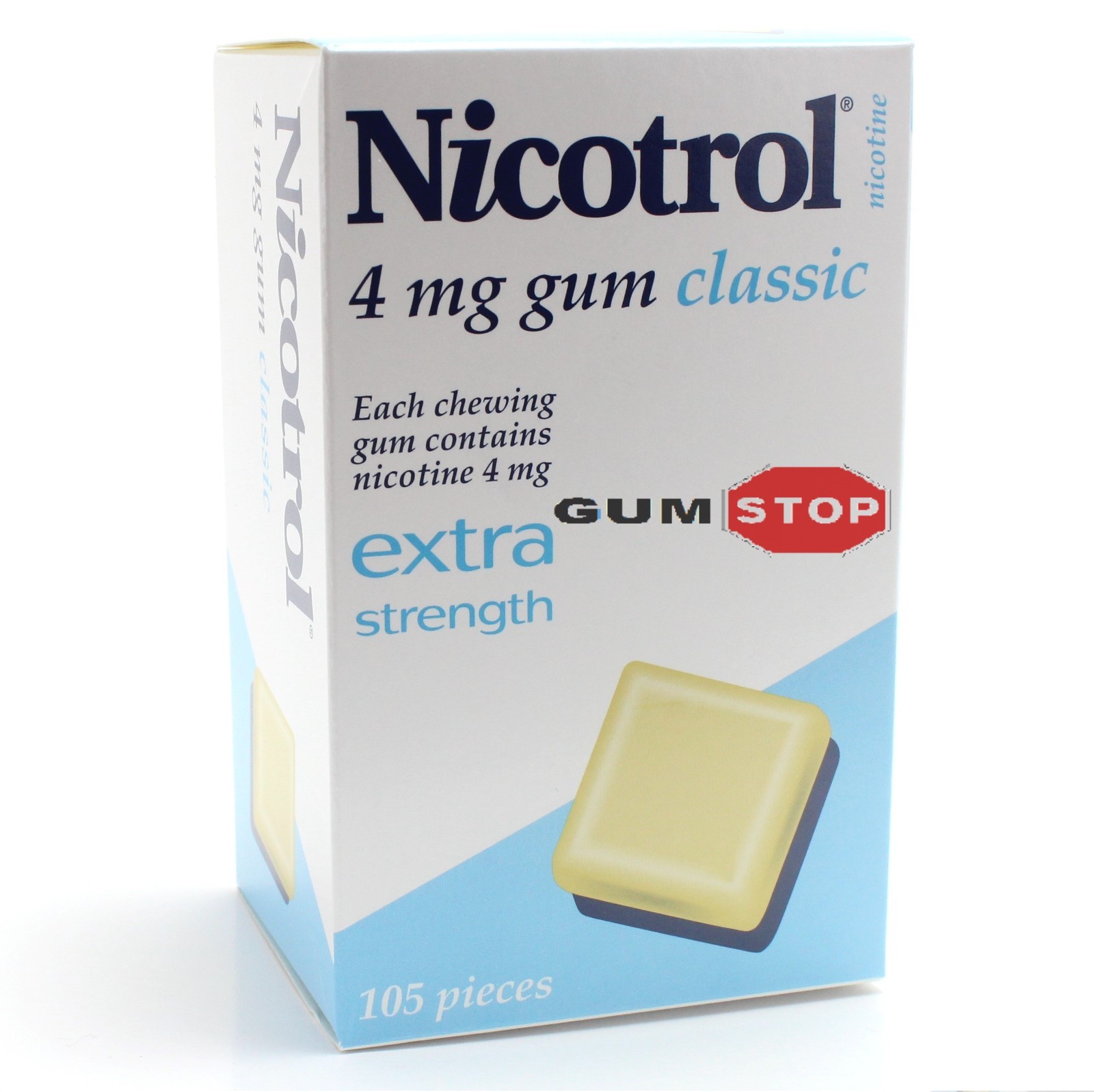 Nicotrol Nicotine Gum 4 mg Classic Flavor (1260 Pieces, 12 Boxes) NEW 12/2026