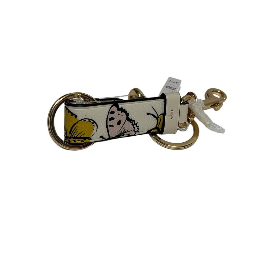 Coach Trigger Snap Bag Charm With Creature Print Keychain