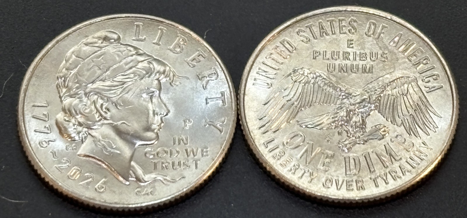 2026 P&D Emerging Liberty Dimes 2 Coins Free Shipping In Hand Ready 2 Ship NOW