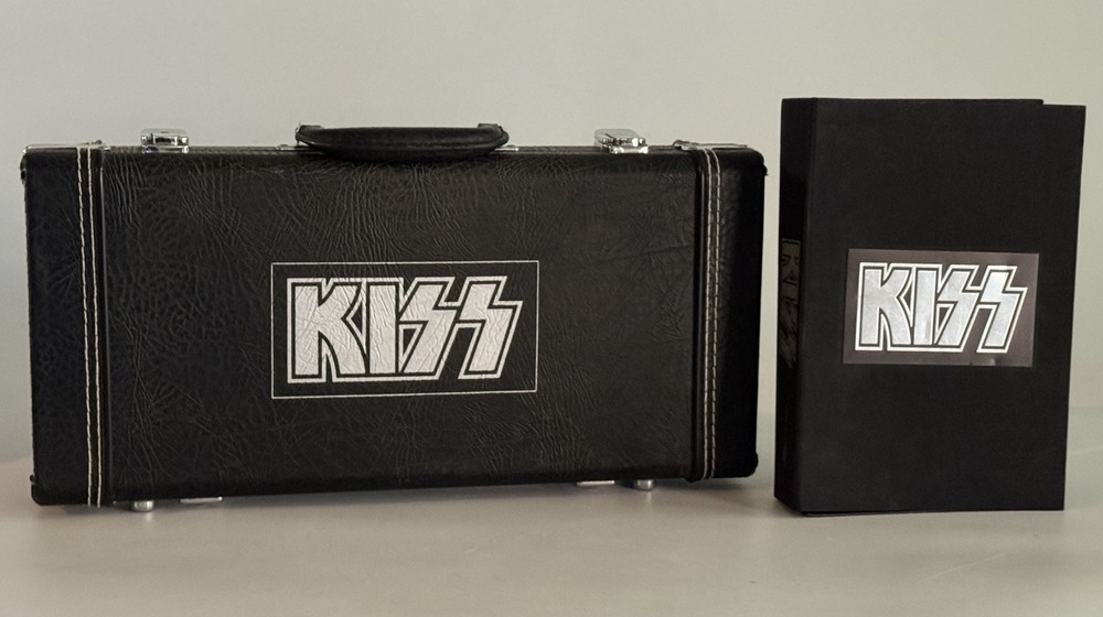 KISS The Box Set Lot 2x 5-CD 2001 Guitar Case + Standard Edition w/ Book & Keys
