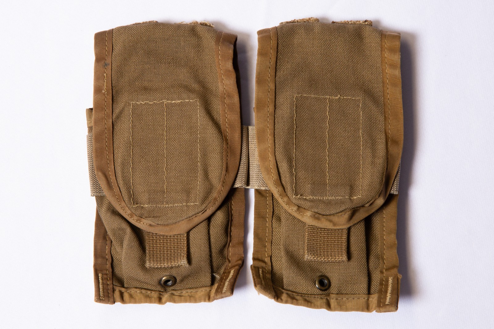 2-PACK USMC MOLLE II 5.56 Double Magazine Pocket Pouch Coyote Brown