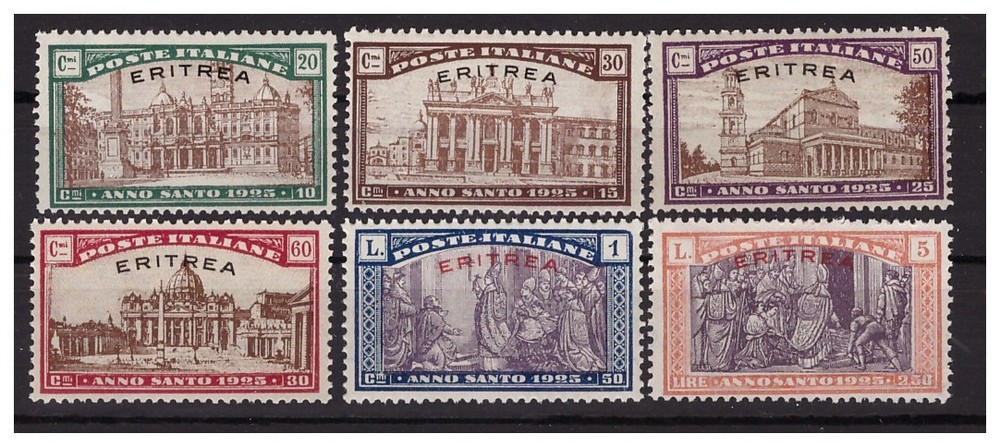 Érythrée 1925 - Année Santo Série Nouveau