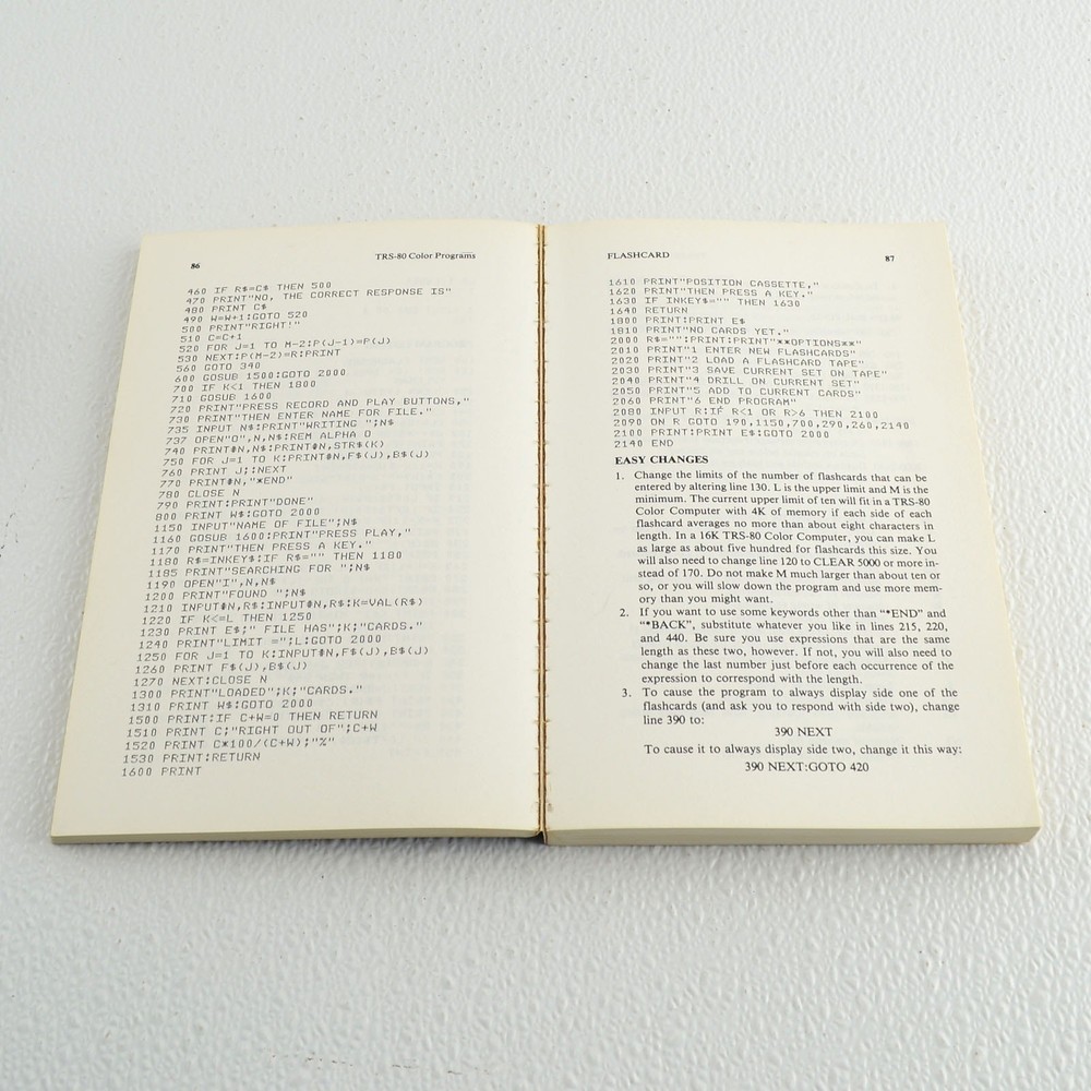TRS-80 Color Computer Programs + MC-10 Rugg Feldman 1982 Dilithium PB