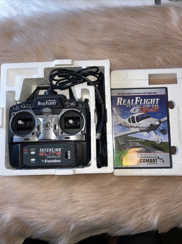 Real Flight Remote Control R/C Simulator G5.5 InterLink Elite Controller & RF7