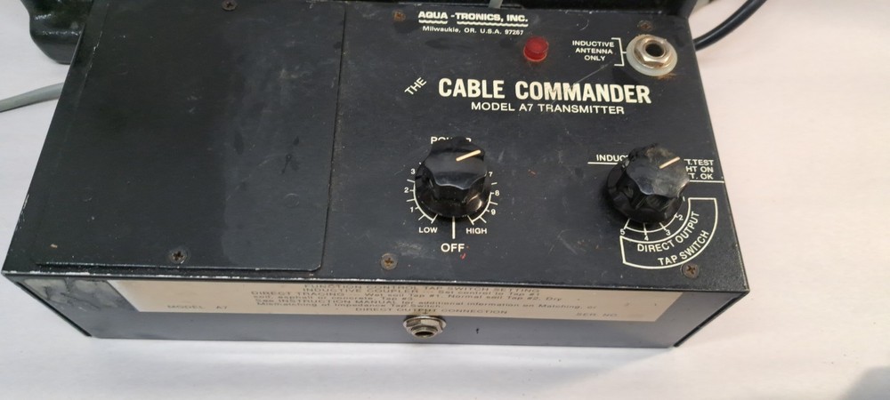 AQUA-TRONICS CABLE COMMANDER MODEL A7 UNTESTED NEEDS BATTERY
