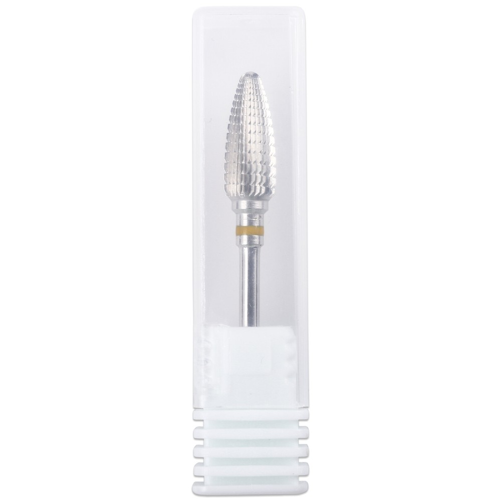 Professional Silver Large Cone Carbide Nail Drill Bit Extra Fine Grit