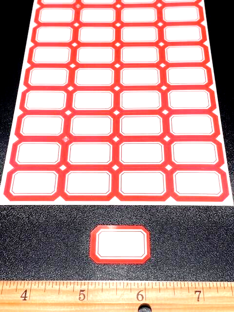 520pk ⭐REMOVABLE⭐ RETAIL STORE GARAGE SALE RED BORDER PRICE TAG LABELS STICKERS