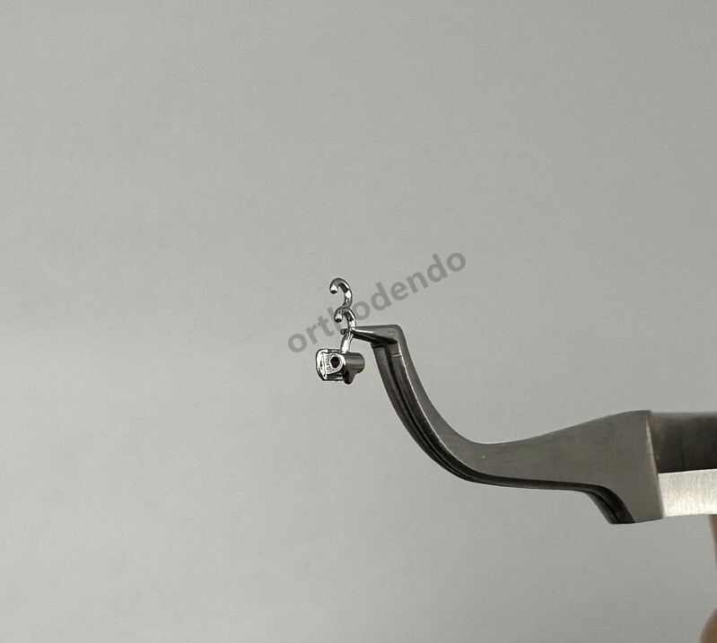 10pc/bagDental Orthodontic Crimpable Hooks Multi-Function Long Curved Left Right