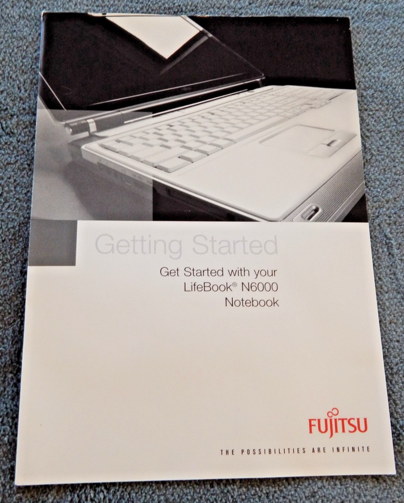 User Manuals & Software CDs for FUJITSU LIFEBOOK N6000 Notebook Computer