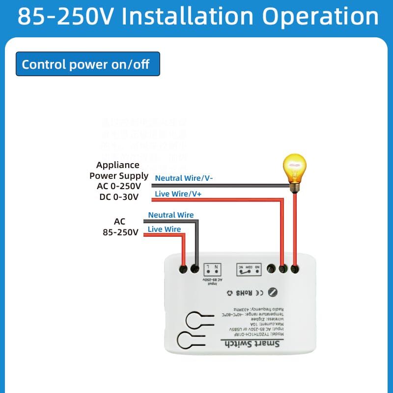 zigbee temperature controller with waterproof probe，extendable probe sensortu...