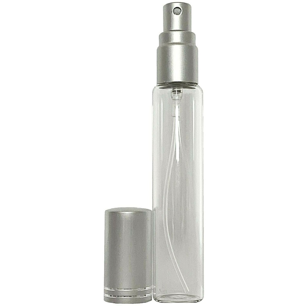 15ml Empty Perfume Glass Bottles Silver Spray Decants Top Quality Atomizers